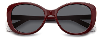 Polaroid 4154/S/X Polarised Burgundy Grey (4154/S/X LHF M9)