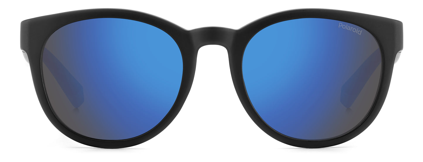 Polaroid 2150/S Polarised Matte Black Blue Mirror (2150/S OY4 5X)