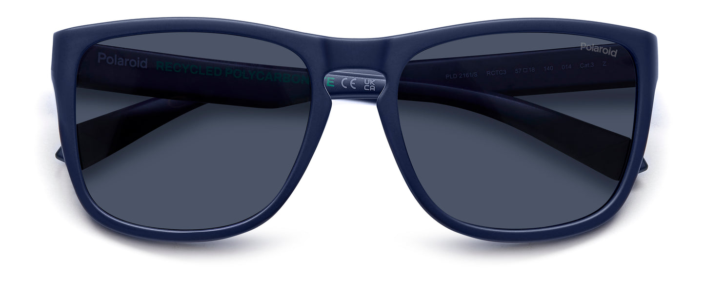 Polaroid 2161/S Polarised Matte Blue Blue (2161/S RCT C3)