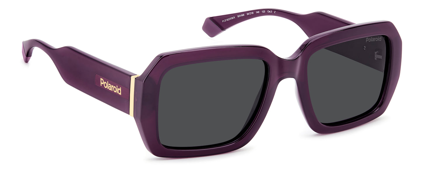 Polaroid 6223/S/X Polarised Violet Grey (6223/S/X B3V M9)