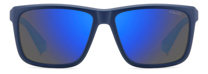 Polaroid 2164/S Polarised Matte Blue Blue Mirror (2164/S FLL 5X)