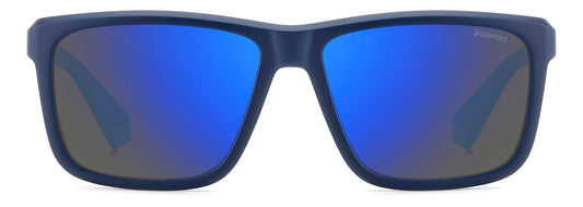 Polaroid 2164/S Polarised Matte Blue Blue Mirror (2164/S FLL 5X)