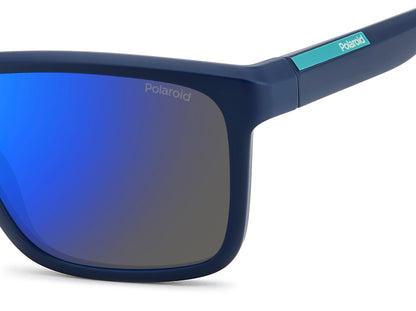 Polaroid 2164/S Polarised Matte Blue Blue Mirror (2164/S FLL 5X)
