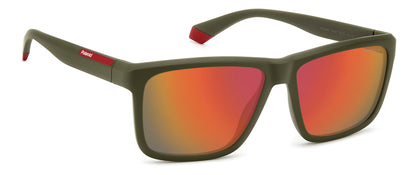 Polaroid 2164/S Polarised Matte Military Green Red Mirror (2164/S TB0 0Z)