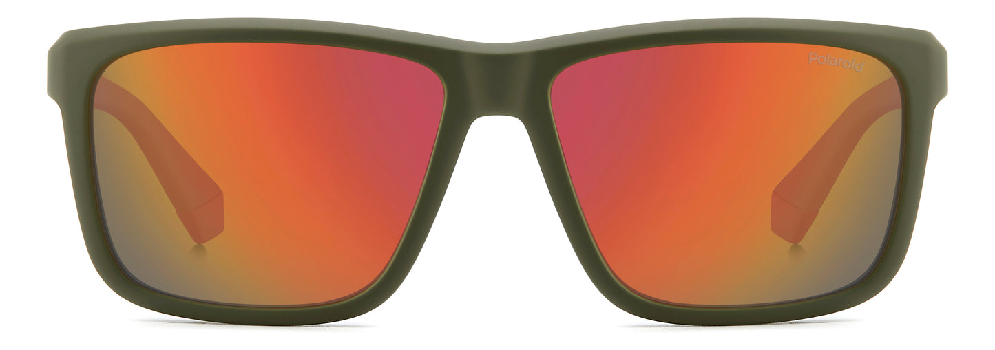 Polaroid 2164/S Polarised Matte Military Green Red Mirror (2164/S TB0 0Z)