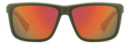 Polaroid 2164/S Polarised Matte Military Green Red Mirror (2164/S TB0 0Z)