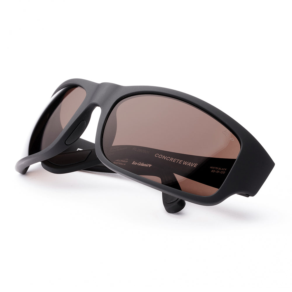 Otis Concrete Wave Polarised Matte Black L.I.T Brown 215-2601LL (65)