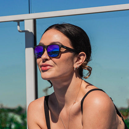 Oxide Solaris Polarised Matte Grey Blue Mirror (54)