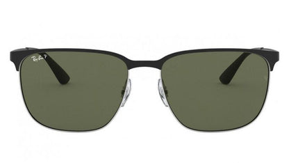 Ray-Ban 3569 Polarised Silver Gloss Black Green (3569 9004/9A)