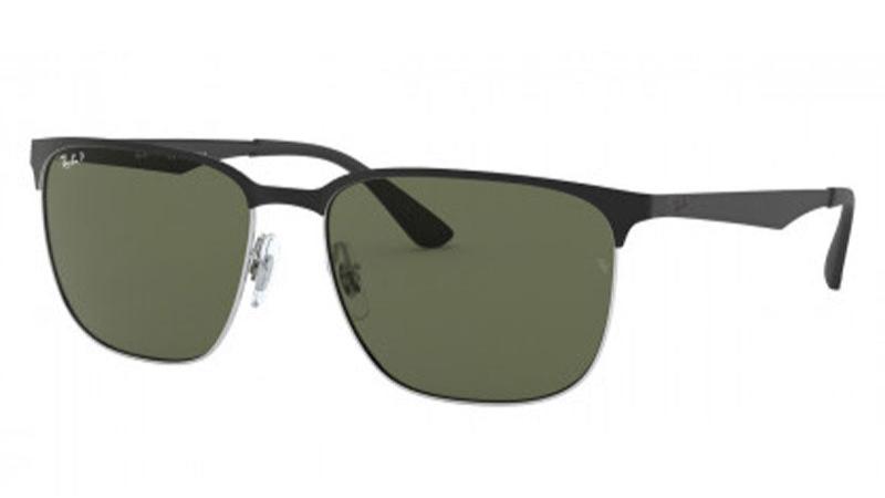 Ray-Ban 3569 Polarised Silver Gloss Black Green (3569 9004/9A)