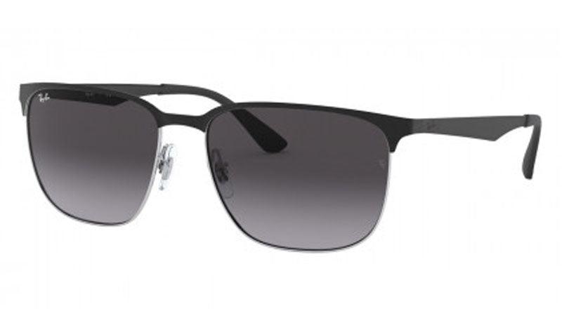 Ray-Ban 3569 Silver Gloss Black Grey Gradient (3569 9004/8G)