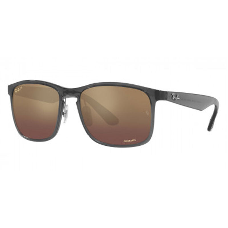 Ray Ban 4264 Polarised Grey Brown Mirror Purple (4264 876/6B) | Great ...