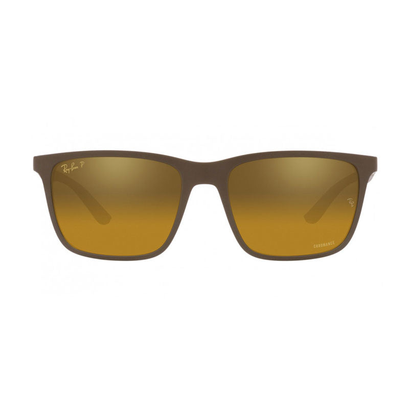 Ray-Ban 4385 Polarised Matte Brown Brown Mirror Gold (4385 6124A3 ...