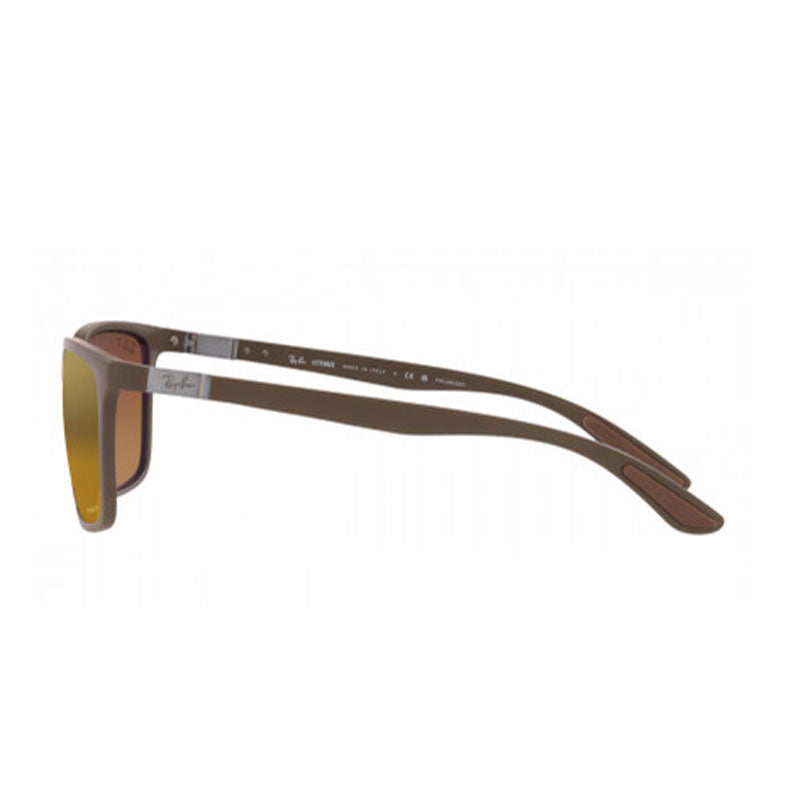 Ray Ban 4385 Polarised Matte Brown Brown Mirror Gold (4385 6124A3 ...
