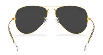 Ray-Ban Aviator 3025 Polarised Gold Black RB3025 919648 (58)
