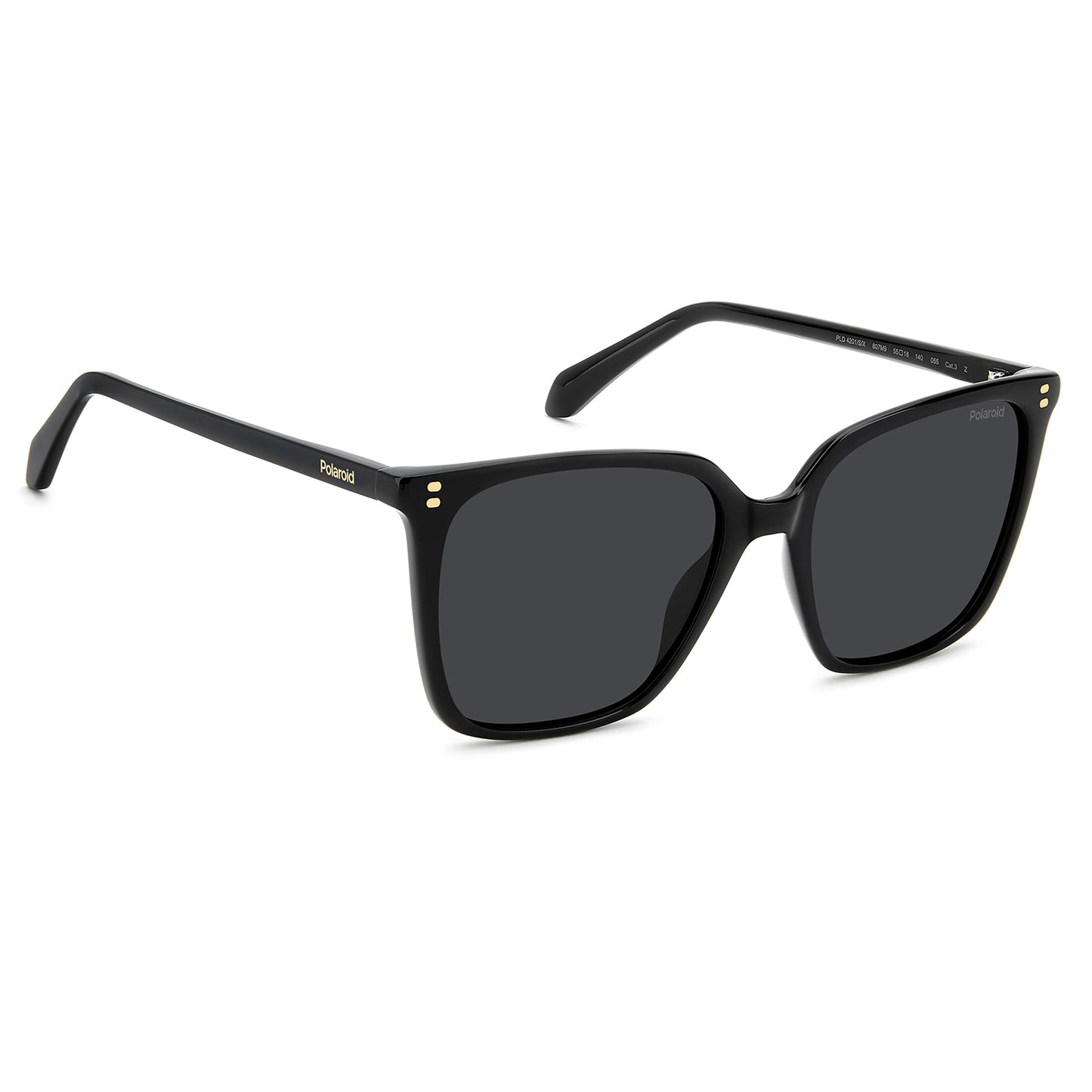 Polaroid 4201/S/X Polarised Black Grey PLD 4201/S/X 807 M9 (55)