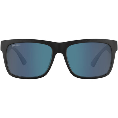 Serengeti Positano Large Photochromic Polarised Matte Black 555nm Green/ Blue Mirror SS782002 (59)
