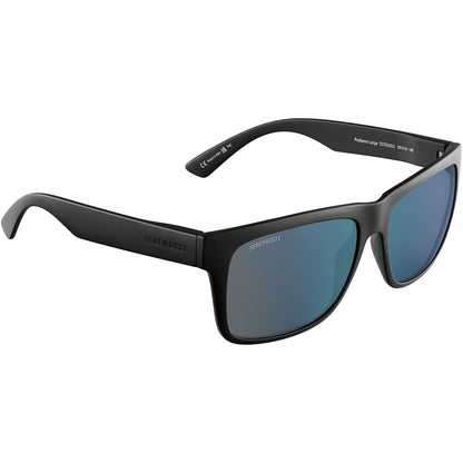 Serengeti Positano Large Photochromic Polarised Matte Black 555nm Green/ Blue Mirror SS782002 (59)