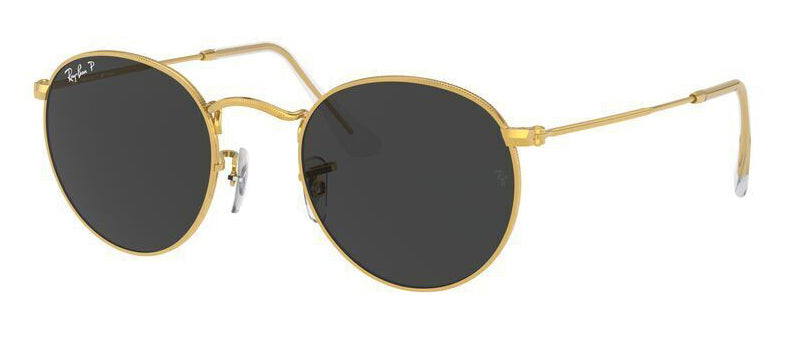 Ray-Ban 3447 Round Polarised Gold Black RB3447 919648 (53)