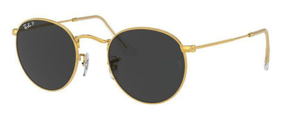 Ray-Ban 3447 Round Polarised Gold Black RB3447 919648 (53)