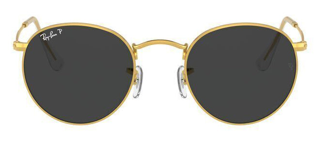 Ray-Ban 3447 Round Polarised Gold Black RB3447 919648 (53)
