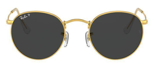 Ray-Ban 3447 Round Polarised Gold Black RB3447 919648 (53)