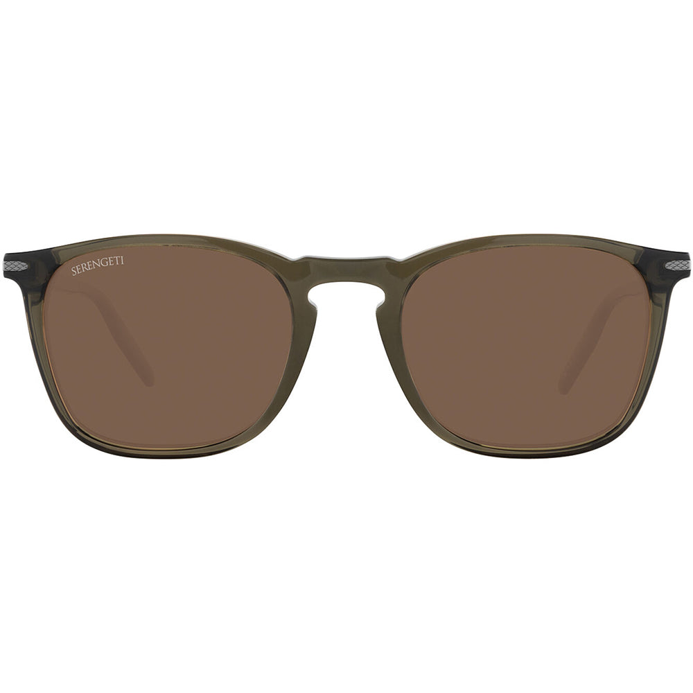 Serengeti Delio Large Photochromic Polarised Crystal Khaki Drivers Brown SS818004 (54)
