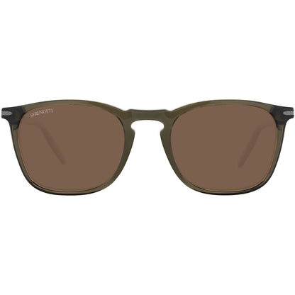 Serengeti Delio Large Photochromic Polarised Crystal Khaki Drivers Brown SS818004 (54)