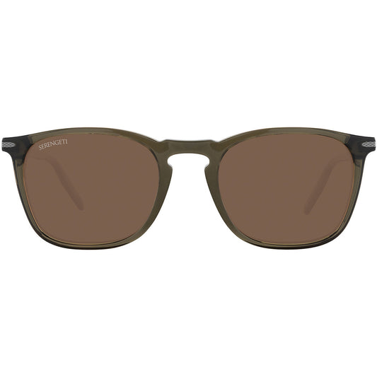 Serengeti Delio Large Photochromic Polarised Crystal Khaki Drivers Brown SS818004 (54)