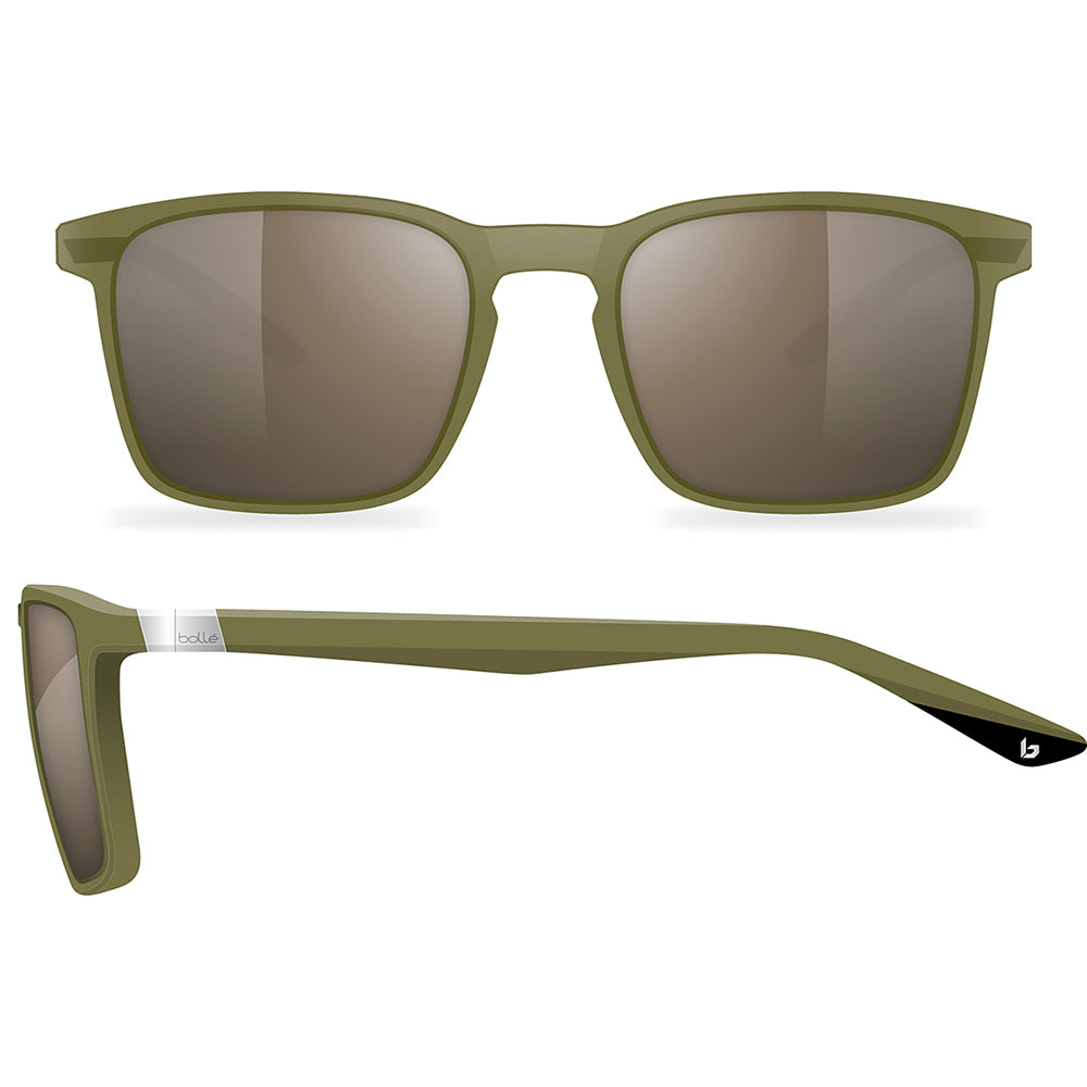 Bolle Nerox Key Polarised Olive Crystal Brown BS175002 (55)