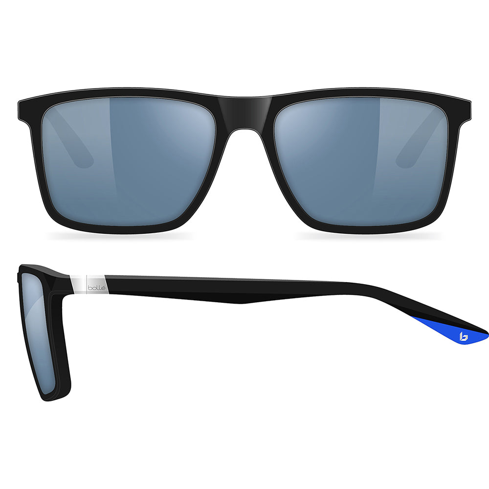Bolle Nerox Origo Polarised Matte Black Blue Blue Gun BS176001 (52)