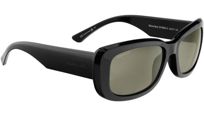 Serengeti Bianca Nova Polarised Shiny Black Glass 555nm (749001)