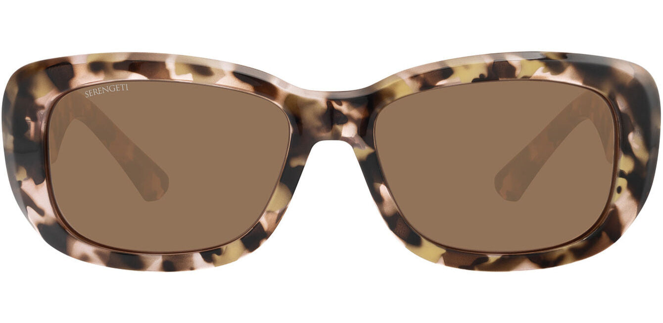 Serengeti Bianca Nova Polarised Shiny Tortoise Burgundy & Honey Glass Drivers (749003)