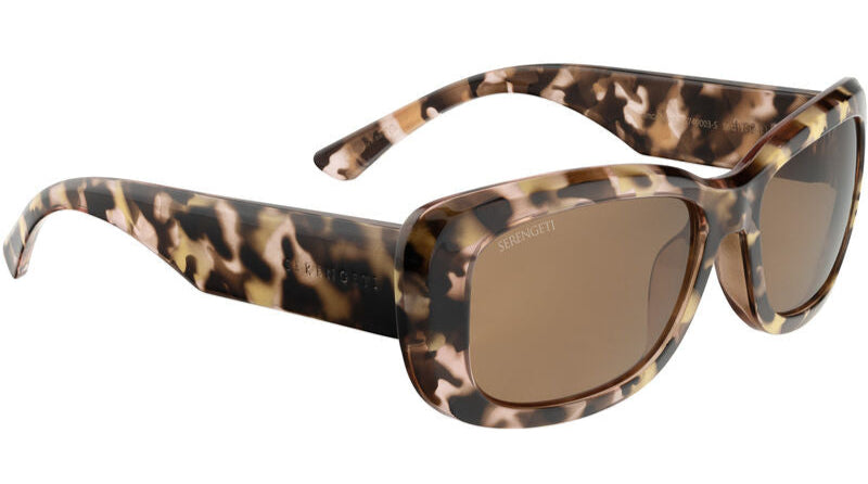 Serengeti Bianca Nova Polarised Shiny Tortoise Burgundy & Honey Glass Drivers (749003)