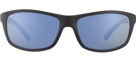 Serengeti Bormio Polarised Matte Black Glass 555nm Blue (009009)