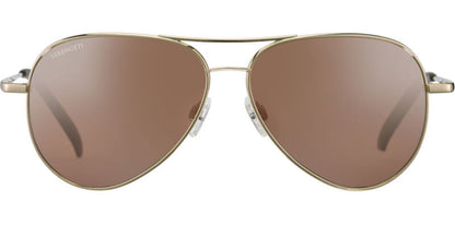 Serengeti Carrara XL Polarised Shiny Bold Gold Glass Drivers (757003)