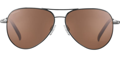 Serengeti Carrara XL Polarised Shiny Gunmetal Glass Drivers (757002)