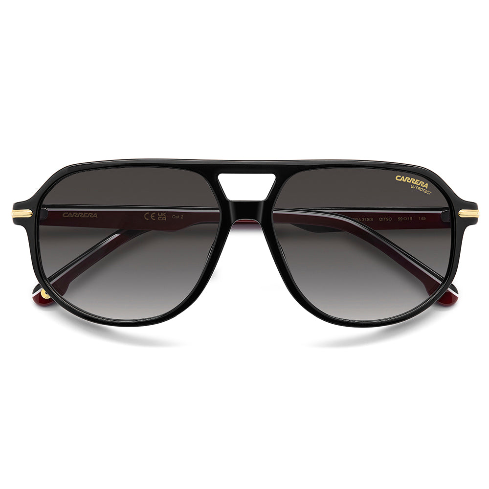 Carrera 375/S Black/Red Grey Gradient 375/S 0IT 9O (59)