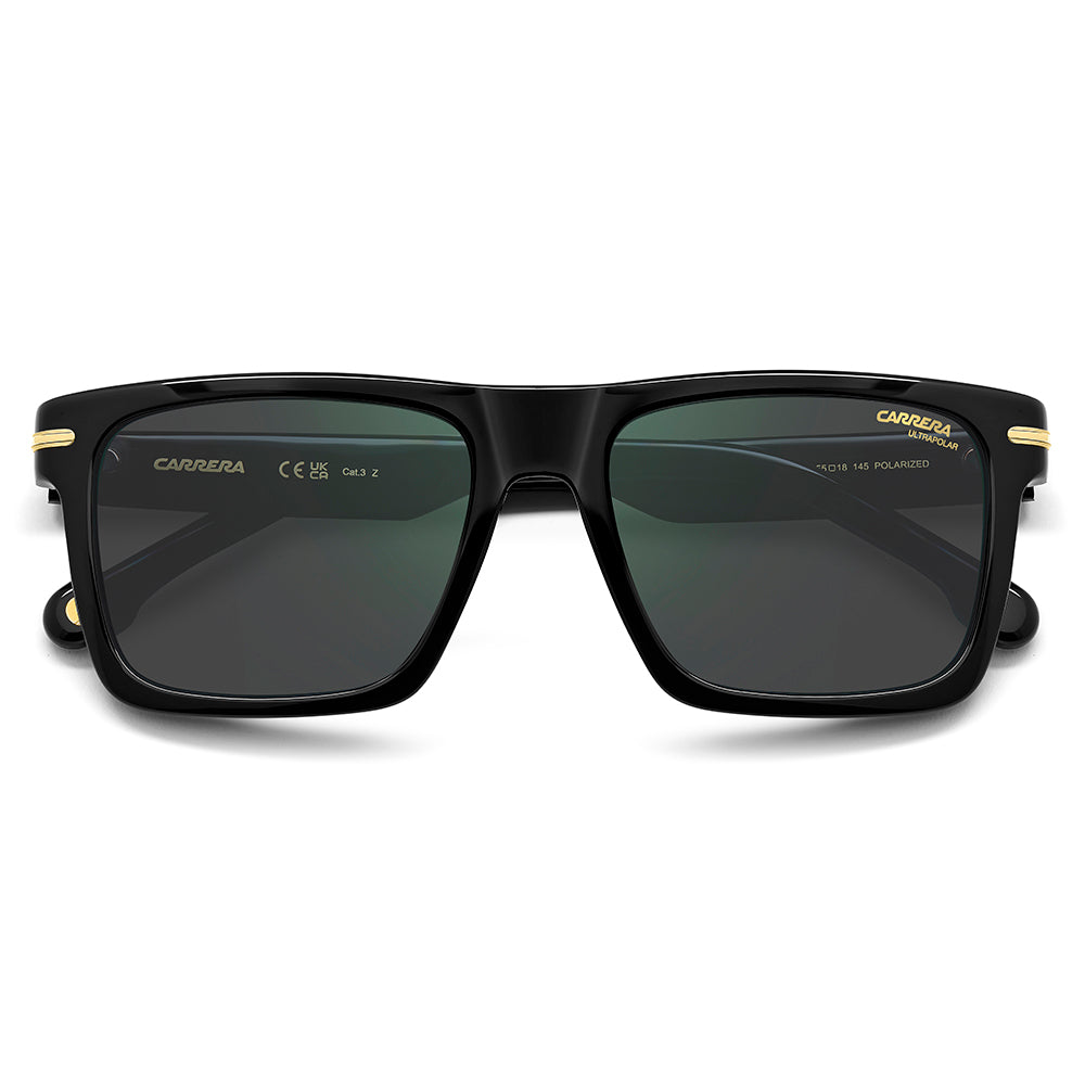 Carrera 378/S Polarised Black Green Mirror/Grey 378/S 807 Q3 (55)