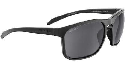 Serengeti Carson Polarised Shiny Black Glass Smoke (750004)