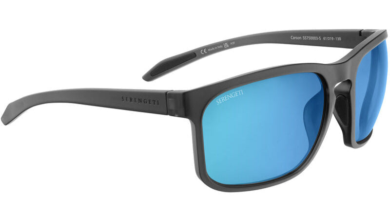 Serengeti Carson Polarised Matte Crystal Dark Grey Glass 555nm Blue (750003)