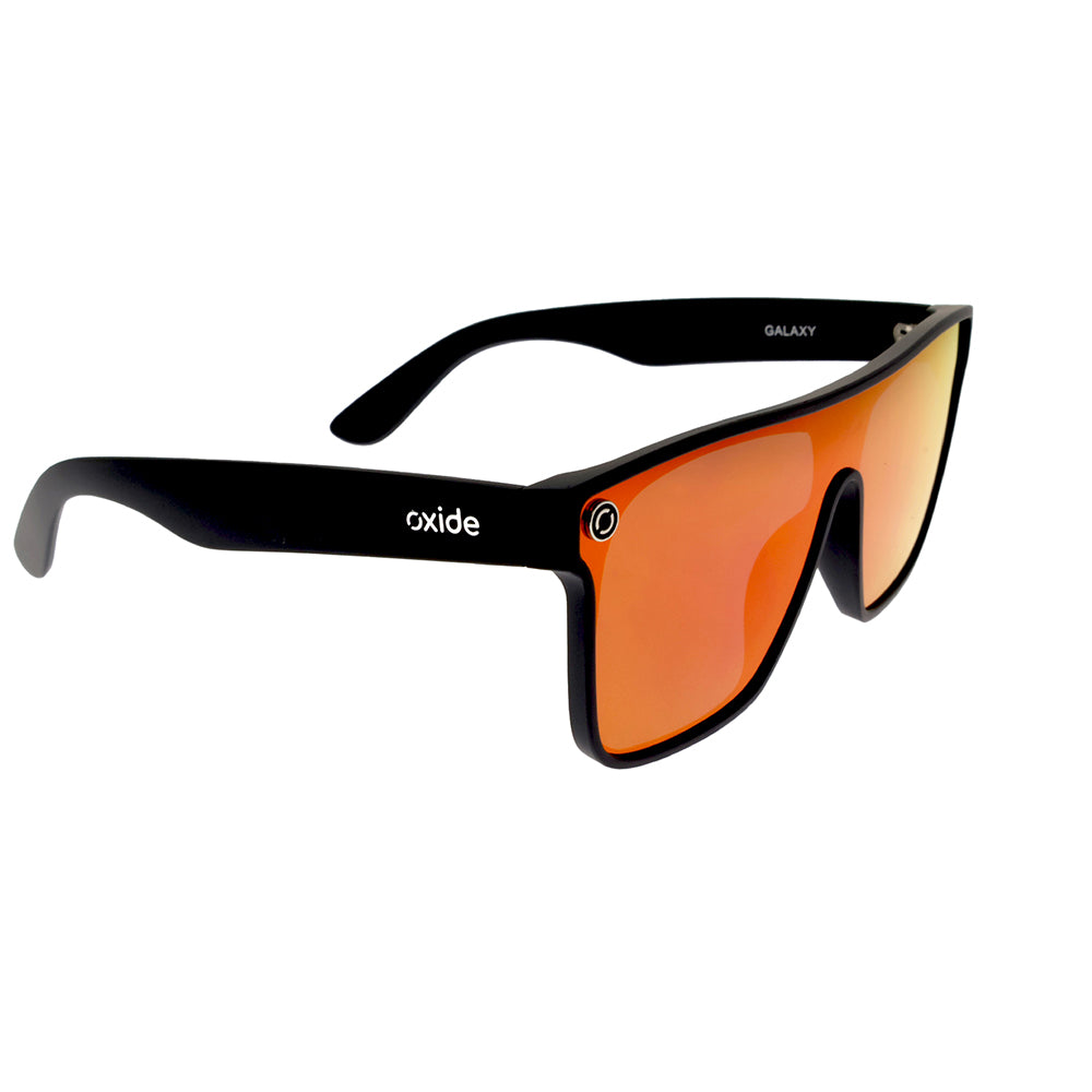 Oxide Galaxy Polarised Matte Black Red Mirror (146)