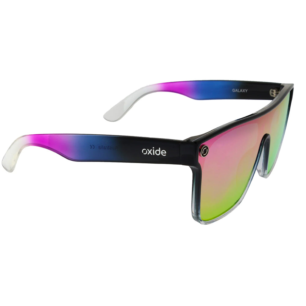 Oxide Galaxy Polarised Gradient Black/Multicolour Blue/Purple Mirror (146)