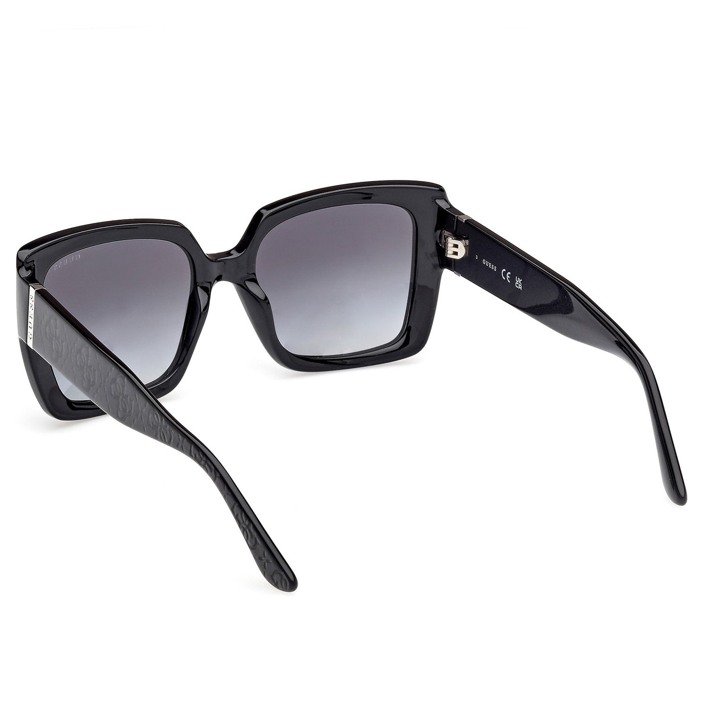 Guess 00200 Shiny Black w Black Pearl Smoke Gradient GU00200/S 01B (53)