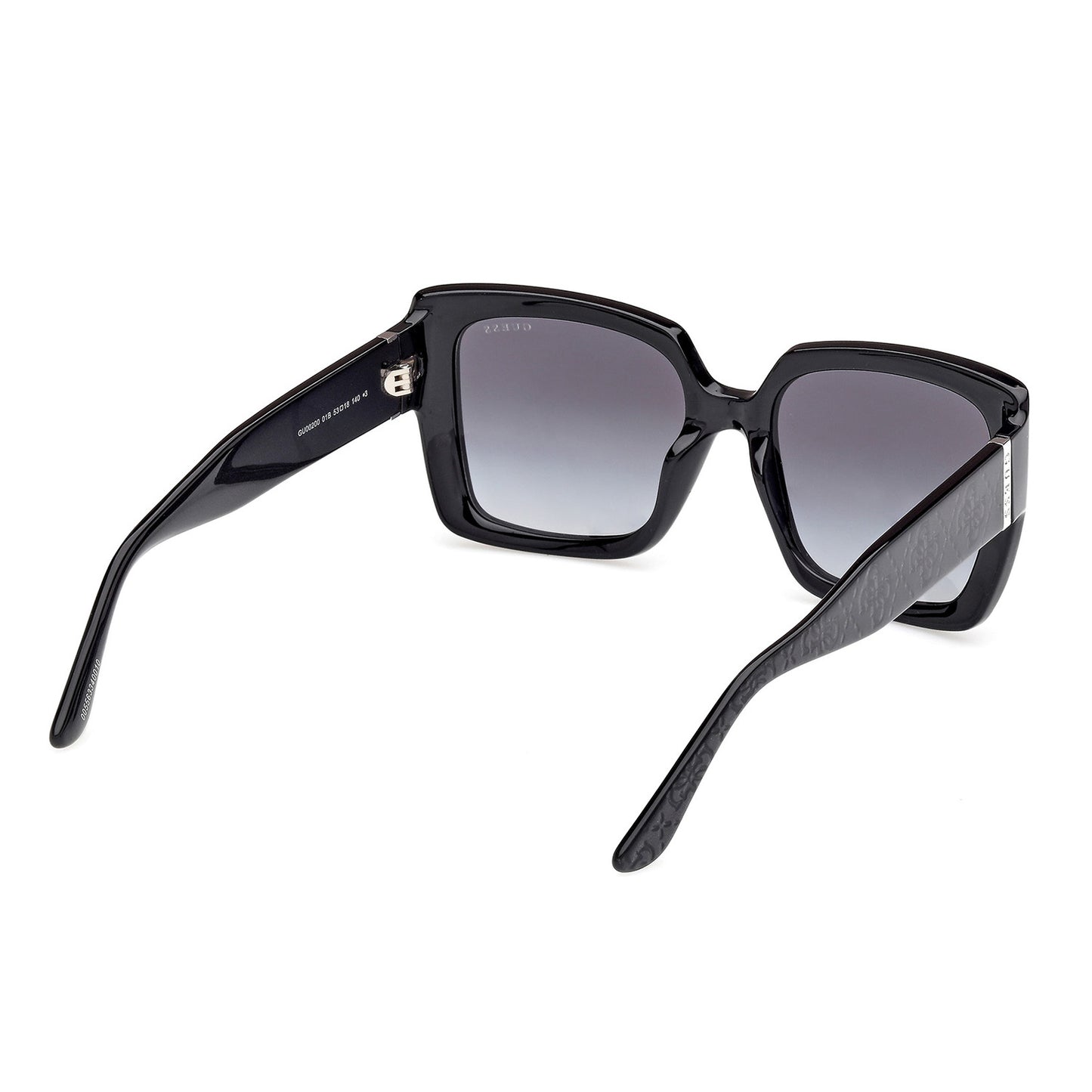 Guess 00200 Shiny Black w Black Pearl Smoke Gradient GU00200/S 01B (53)