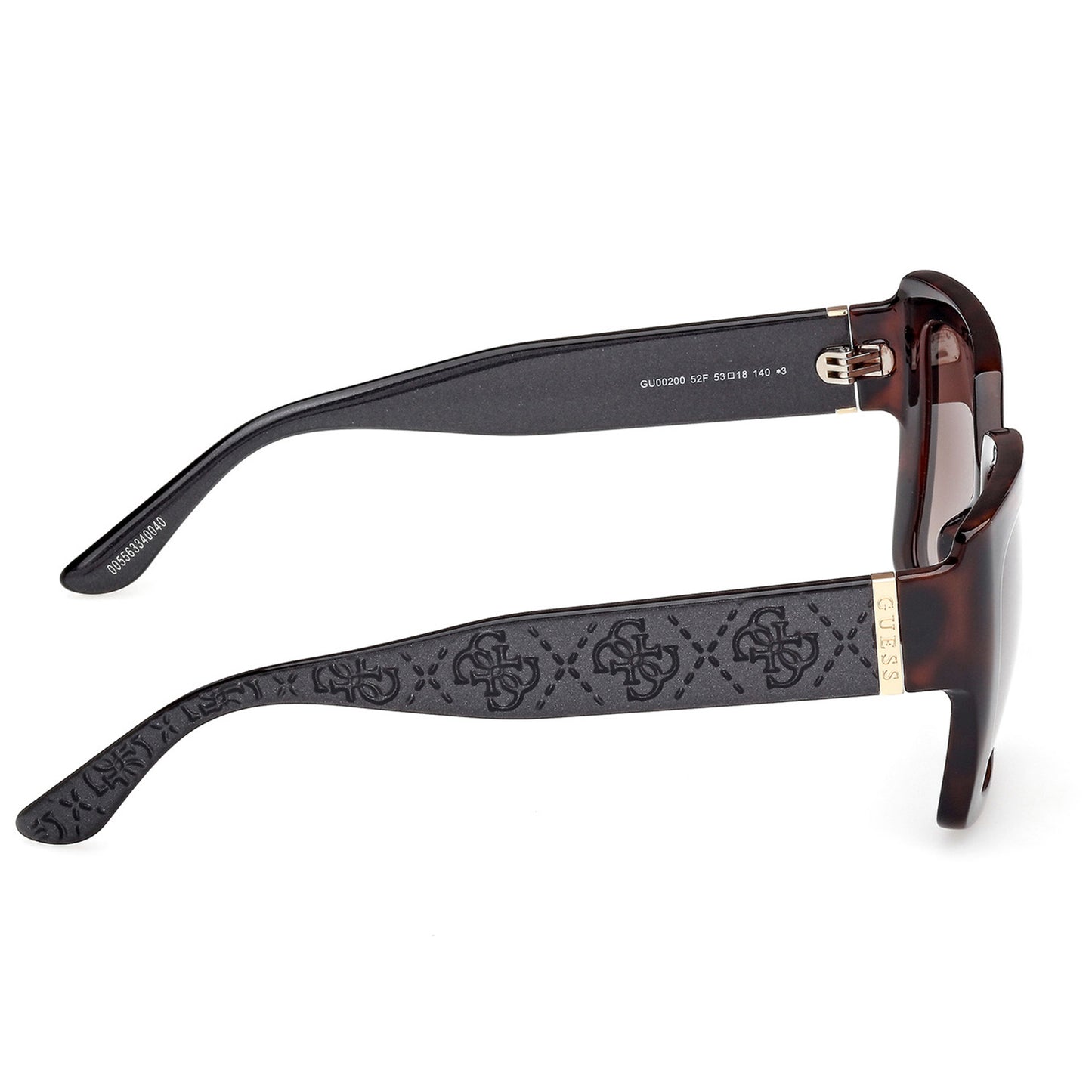 Guess 00200 Dark Havana w Black Pearl Brown Gradient GU00200/S 52F (53)