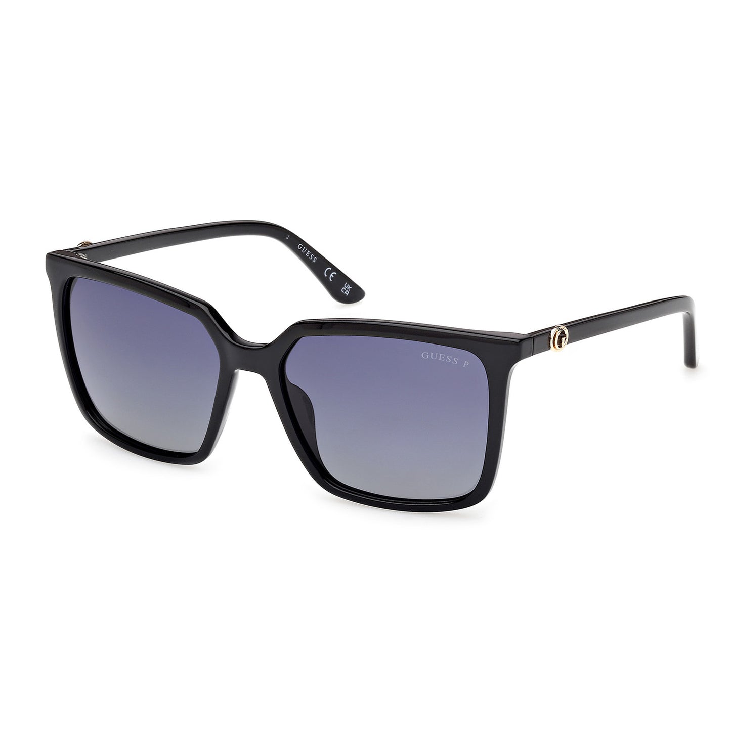 Guess 00258 Polarised Shiny Black Blue Gradient GU00258/S 01D (56)