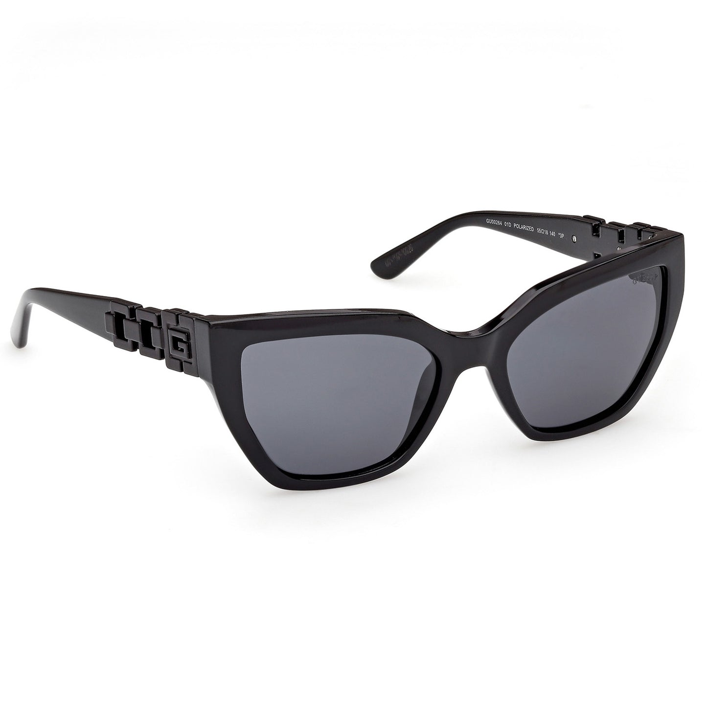 Guess 00264 Polarised Shiny Black Smoke GU00264/S 01D (55)