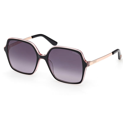 Guess 00270 Shiny Black w Shiny Rose Gold Smoke Gradient GU00270/S 01B (57)