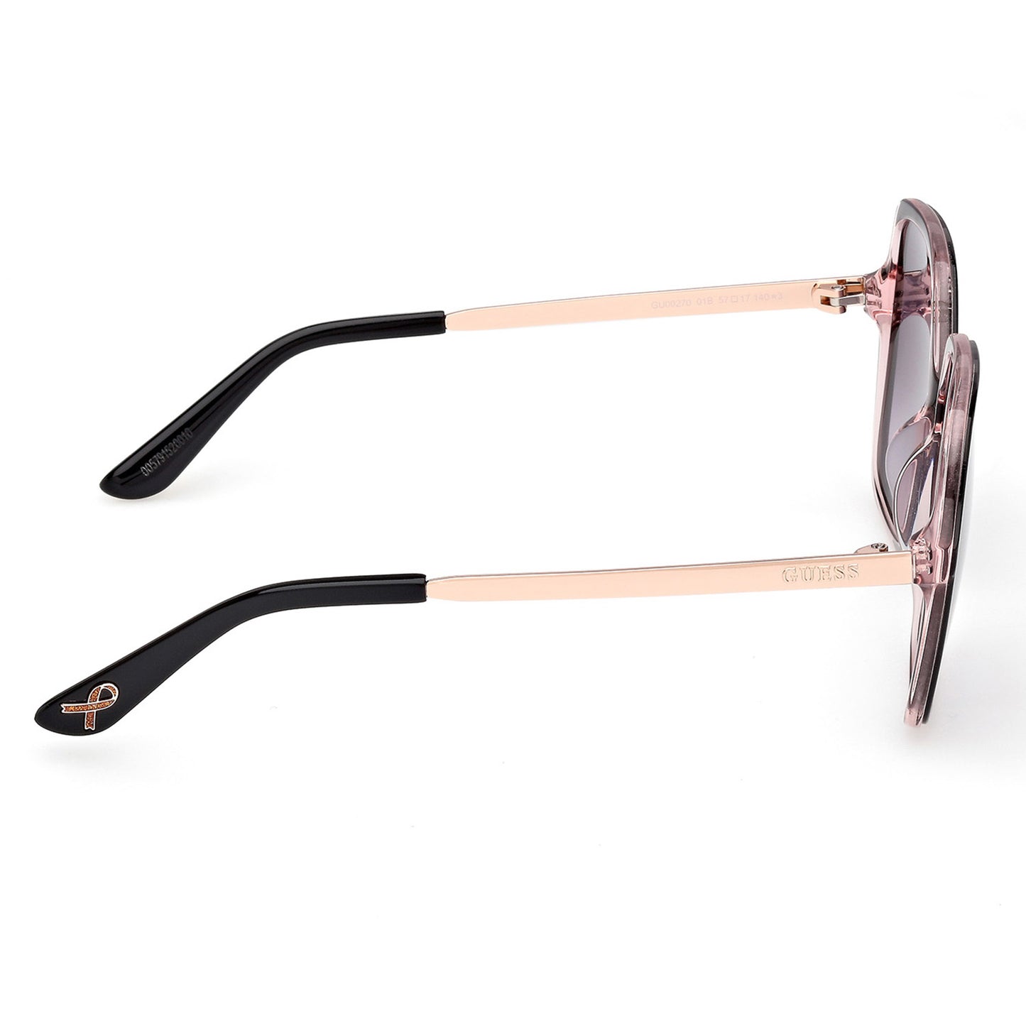 Guess 00270 Shiny Black w Shiny Rose Gold Smoke Gradient GU00270/S 01B (57)